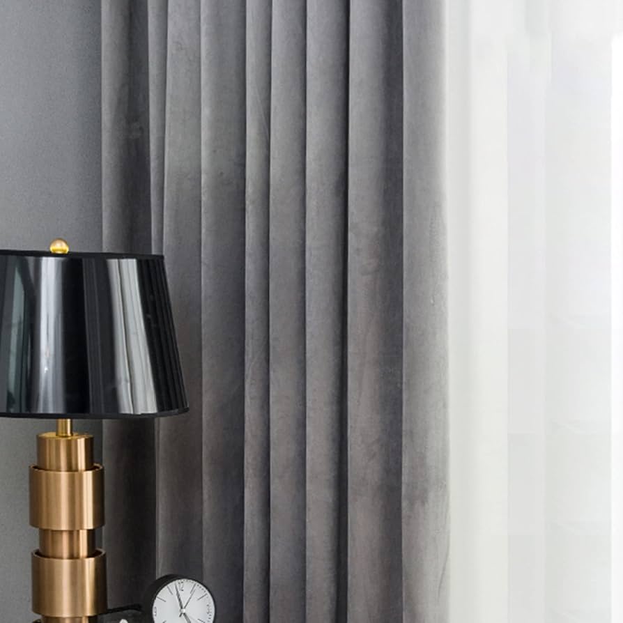 カーテン　ドレープ2枚＆レース2枚　防寒 防音 遮熱 Amazon｜カーテン A2.0*2.7*2 レースカーテン2枚+遮光カーテン2